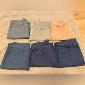 Six Pair Huckberry Flint & Tinder 365 Pants. 36Wx32L. Slim fit.